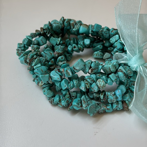 Turquoise Beaded Bracelet Set - Picture 3 of 4